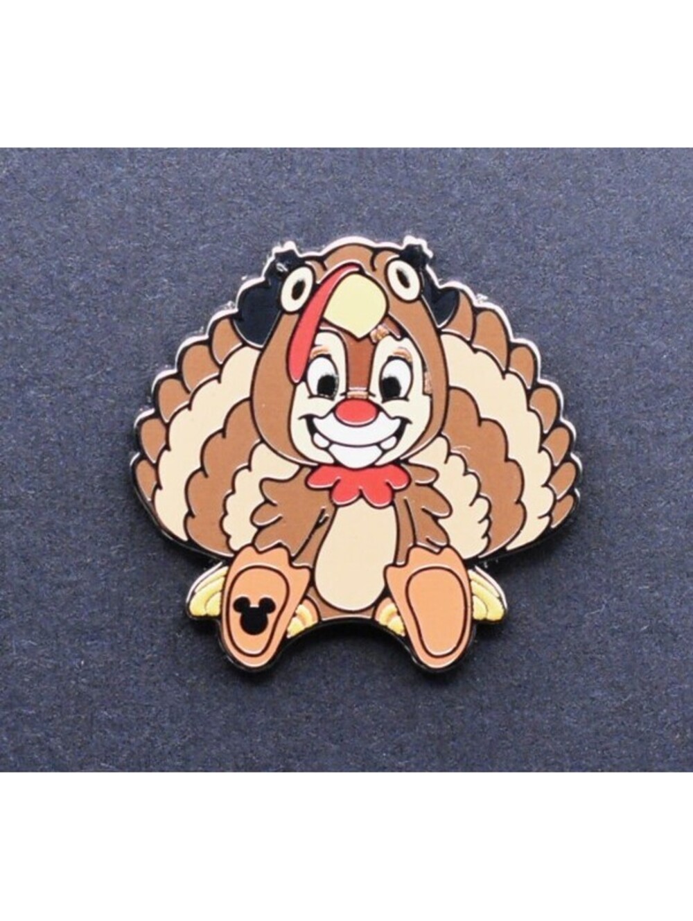 Disney Dale Enjoys Seasons Holidays Thanksgiving Turkey Hidden Mickey Pin (C6)